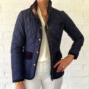 Joules, Size 2 Quilted, Navy Field Jacket